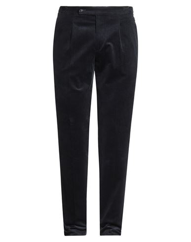Luigi Borrelli Napoli Man Pants Midnight Blue Size 38 Cotton, Elastane In Blue