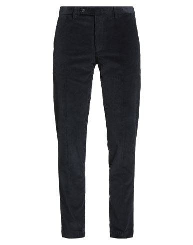 Luigi Borrelli Napoli Man Pants Midnight Blue Size 32 Cotton, Elastane In Blue