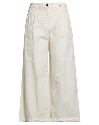 Myths Woman Pants Cream Size 8 Cotton, Linen, Lycra