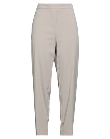 Kaos Woman Pants Taupe Size 12 Polyester, Viscose, Elastane In Gray