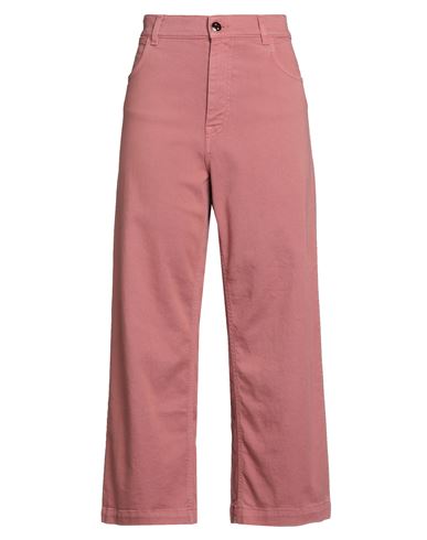 Re-hash Re_hash Woman Pants Antique Rose Size 29 Cotton, Lyocell, Elastane In Pink