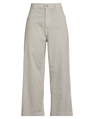 Re-hash Re_hash Woman Pants Light Grey Size 32 Cotton, Lyocell, Elastane In Gray