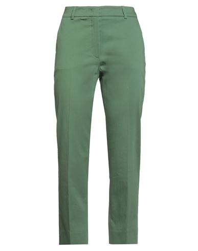 Weekend Max Mara Woman Pants Military Green Size 6 Cotton, Elastane In Green
