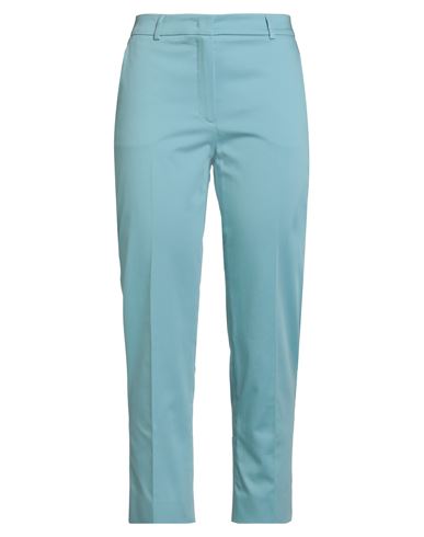 Weekend Max Mara Woman Pants Sky Blue Size 12 Cotton, Elastane In Blue