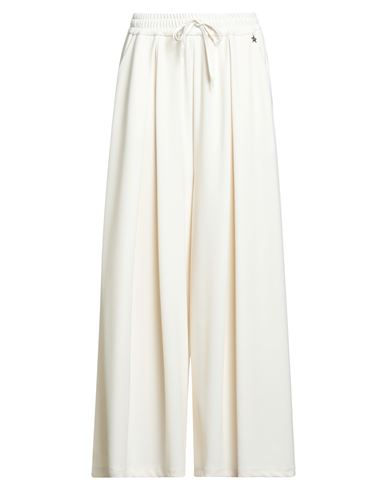 Souvenirs Woman Pants Cream Size M Polyester, Elastane