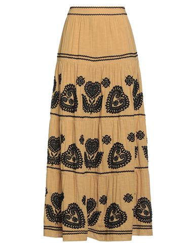 Antik Batik Woman Maxi Skirt Marigold Size 10 Cotton