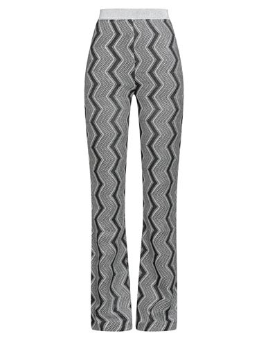 Missoni Woman Pants Silver Size 8 Viscose, Metallic Fiber