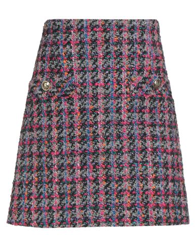 Sandro Woman Mini Skirt Fuchsia Size 8 Acrylic, Cotton, Polyester, Virgin Wool, Viscose In Pink