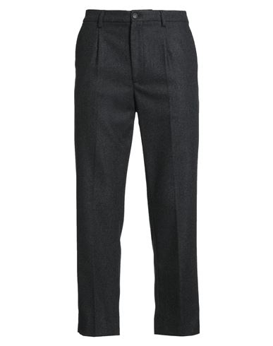 New York Resident Man Pants Charcoal Size 32 Wool, Polyester In Black