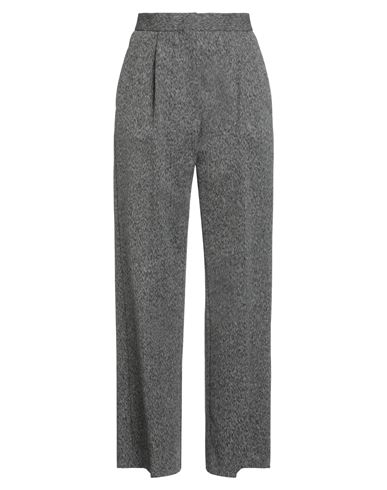 Msgm Woman Pants Black Size 6 Recycled Cotton, Virgin Wool, Cotton In Black