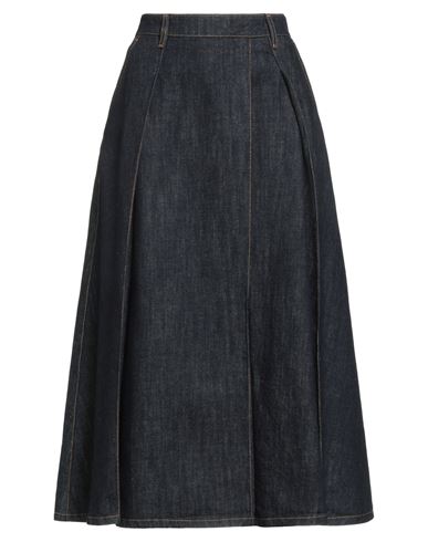 Tela Woman Denim Skirt Blue Size M Cotton In Blue