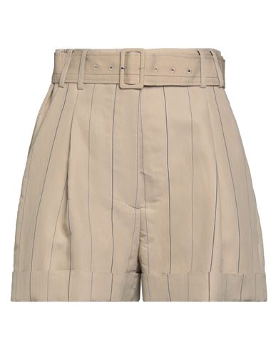 Lardini Woman Shorts & Bermuda Shorts Beige Size 4 Viscose, Polyester
