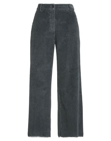 Rosso35 Woman Pants Grey Size 10 Cotton In Gray
