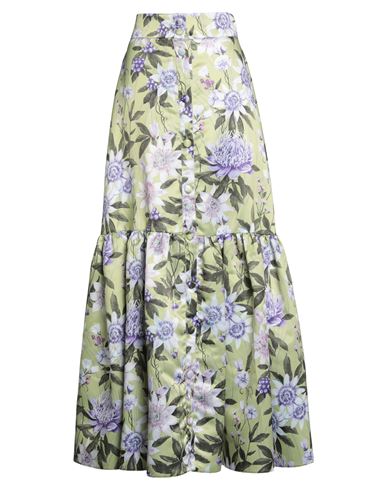 Giada Curti Resort Woman Maxi Skirt Lime Green Size 8 Polyester In Green