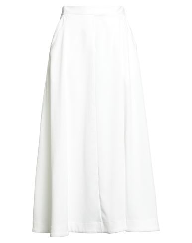 Oblo Unique Oblò Unique Woman Maxi Skirt White Size M Polyester, Nylon, Elastane