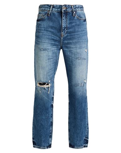 Armani Exchange Man Jeans Blue Size 40w-36l Cotton In Blue