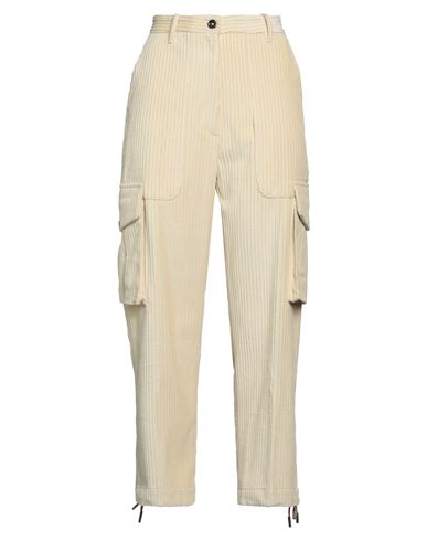 Nine In The Morning Woman Pants Beige Size 26 Cotton In White