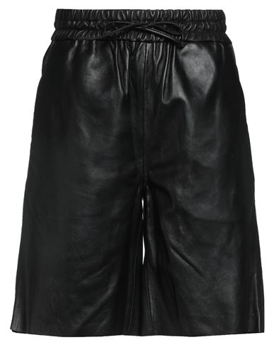 Vanessa Bruno Woman Shorts & Bermuda Shorts Black Size M Lambskin In Black