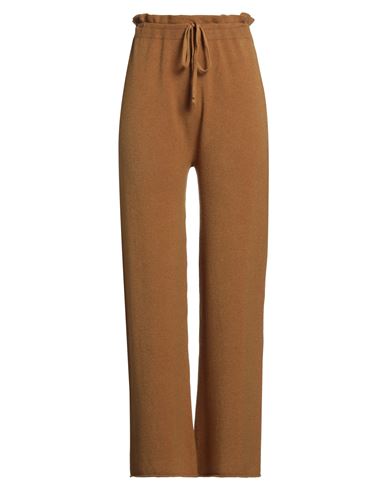 More By Siste's Woman Pants Mustard Size L Viscose, Polyester, Polyamide