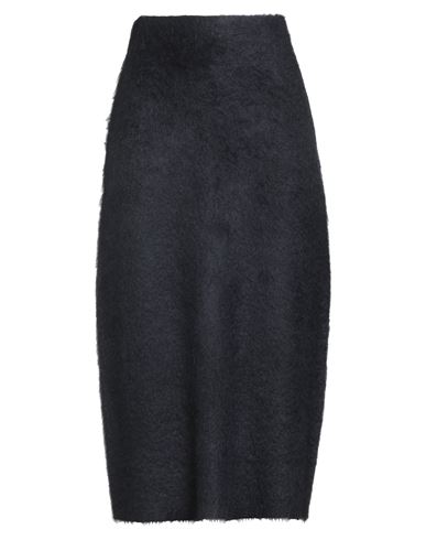 Fabiana Filippi Woman Midi Skirt Midnight Blue Size 10 Virgin Wool, Mohair Wool, Polyamide, Wool, El