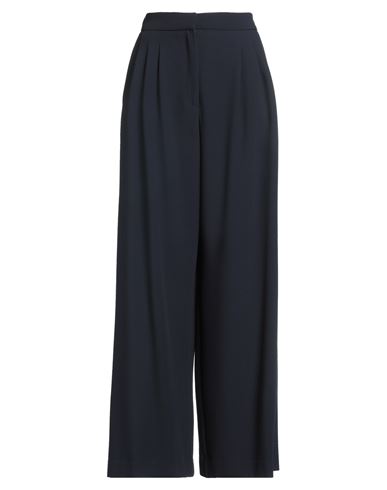 Ottod'ame Woman Pants Navy Size 8 Polyester, Rayon, Elastane In Blue