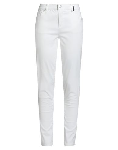 Versace Jeans Woman Jeans White Size 32 Cotton, Elastane