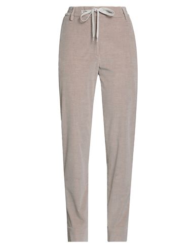 Eleventy Woman Pants Taupe Size 2 Cotton, Cashmere, Elastane In Gray