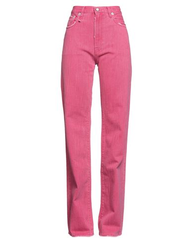 R13 Woman Jeans Fuchsia Size 27 Cotton In Pink