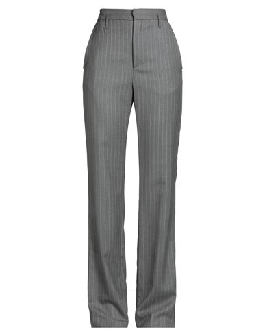The M .. Woman Pants Grey Size Xs Virgin Wool In Gray