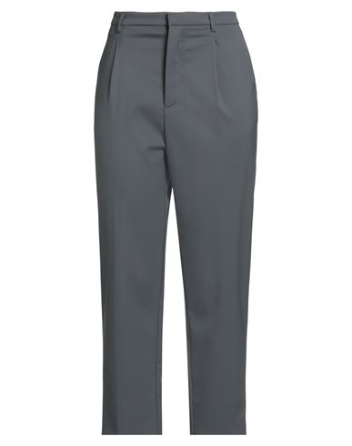 The M .. Woman Pants Grey Size M Polyester, Virgin Wool, Elastane In Gray