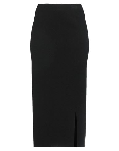 Rossopuro Woman Midi Skirt Black Size L Virgin Wool