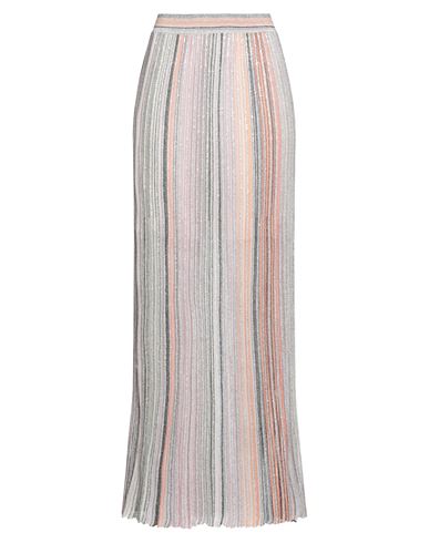 Missoni Woman Maxi Skirt Pink Size 10 Viscose, Metallic Fiber, Polyamide, Polyester