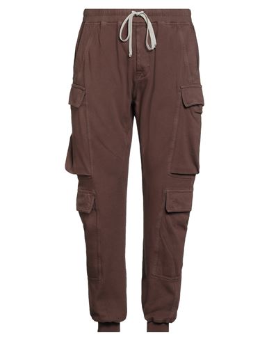 Rick Owens Drkshdw Drkshdw By Rick Owens Man Pants Brown Size L Cotton, Elastomultiester, Rubber