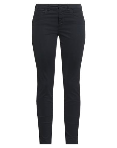 Transit Woman Pants Midnight Blue Size 2 Cotton, Elastane In Blue