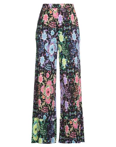 Pierre-louis Mascia Woman Pants Black Size L Silk In Multi