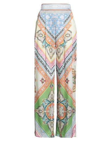 Mary Katrantzou Woman Pants Light Green Size 10 Polyester