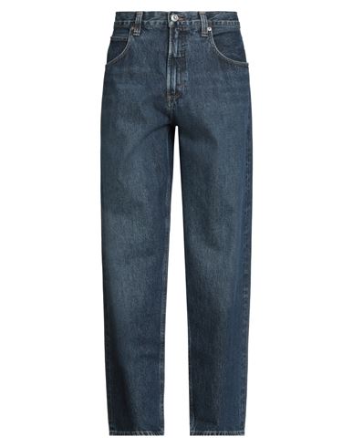 Agolde Man Jeans Blue Size 34 Recycled Cotton In Blue