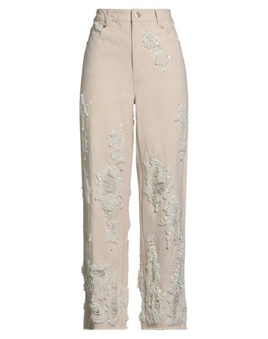 Woman Pants Beige Size 26 Cotton