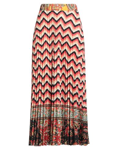 Pierre-louis Mascia Woman Maxi Skirt Red Size M Polyester In Multi