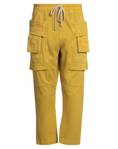 Rick Owens Drkshdw Drkshdw By Rick Owens Man Pants Marigold Size S Cotton In Yellow