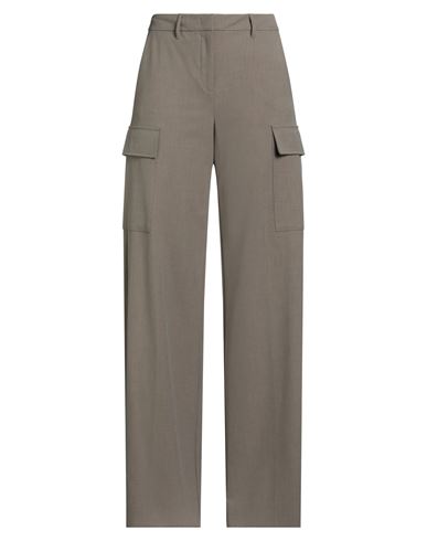 Marella Woman Pants Khaki Size 6 Polyester, Viscose, Elastane In Gray