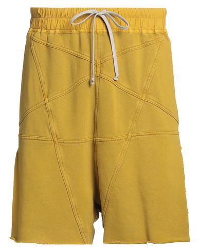 Rick Owens Drkshdw Drkshdw By Rick Owens Man Shorts & Bermuda Shorts Marigold Size S Cotton In Yellow
