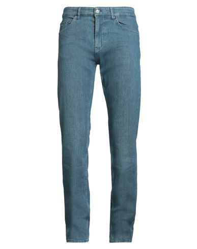 Hugo Boss Boss Man Jeans Blue Size 34w-34l Cotton, Elastomultiester, Elastane