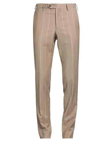 L.b.m 1911 L. B.m. 1911 Man Pants Beige Size 38 Virgin Wool, Elastane In Brown
