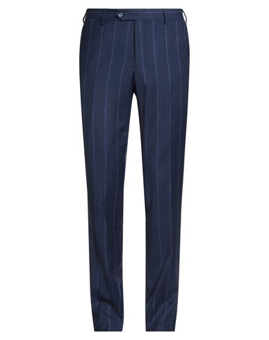 L.b.m 1911 L. B.m. 1911 Man Pants Navy Size 36 Virgin Wool, Elastane In Blue