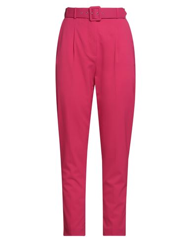 Luisa Spagnoli Woman Pants Magenta Size 12 Polyester, Wool, Elastane In Pink