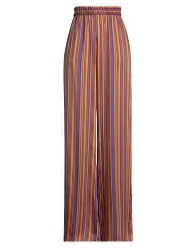 Dahlo Woman Pants Orange Size 6 Polyester In Multi