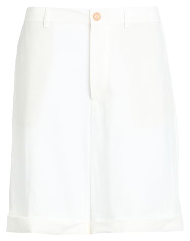 Brunello Cucinelli Man Shorts & Bermuda Shorts White Size 42 Linen In White