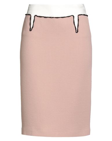 N°21 Woman Midi Skirt Antique Rose Size 6 Wool, Polyamide, Elastane, Viscose, Glass In Gold