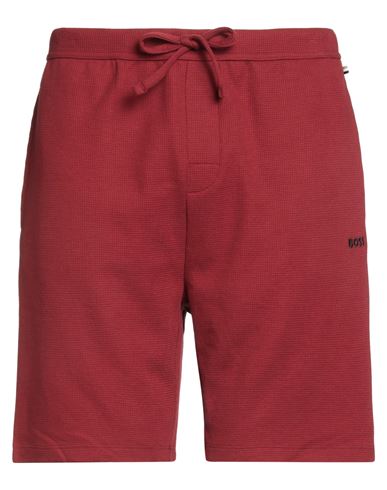 Hugo Boss Boss Man Shorts & Bermuda Shorts Brick Size Xxl Cotton, Polyester In Red